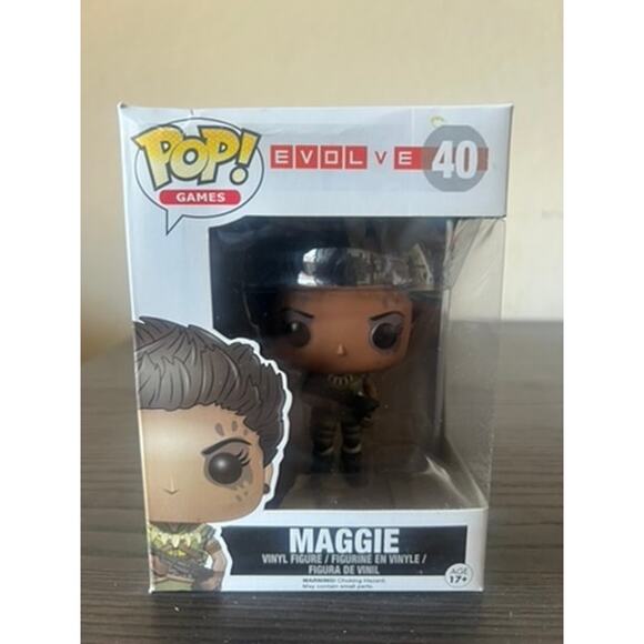 VAULTED Maggie Evolve Funko Pop #40 Video Games Gaming Lumumba 2K Turtle Rock - Picture 1 of 6